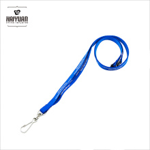 10mm Width Factory Supplied Blue Polyester Lanyards for Promotion